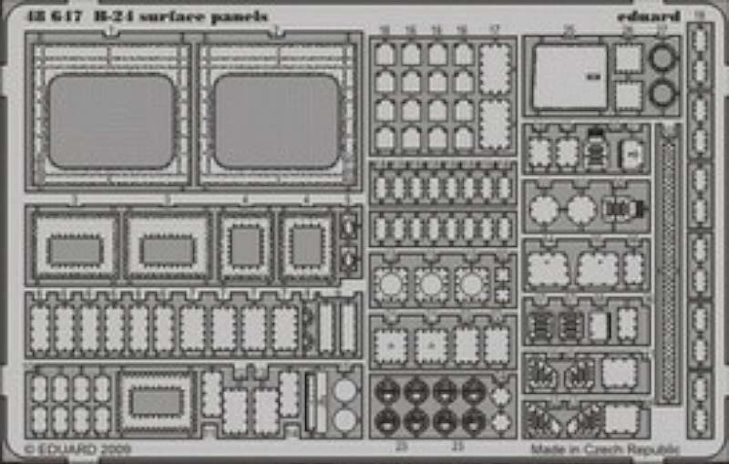 Accessoires Eduard - Panneaux de surface B-24 Liberator consolidés (conçus pour - Photo 1 sur 1