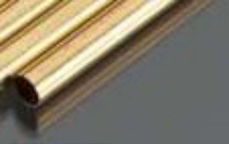 1/4"x12" tube rond en laiton 0,014 mur (1) - Photo 1/1