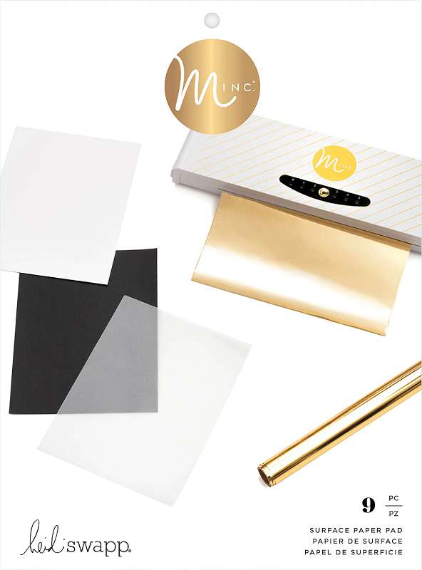 Heidi Swapp Minc Surface Pad 8.5"X11" 9/Pkg Assorted Surfaces