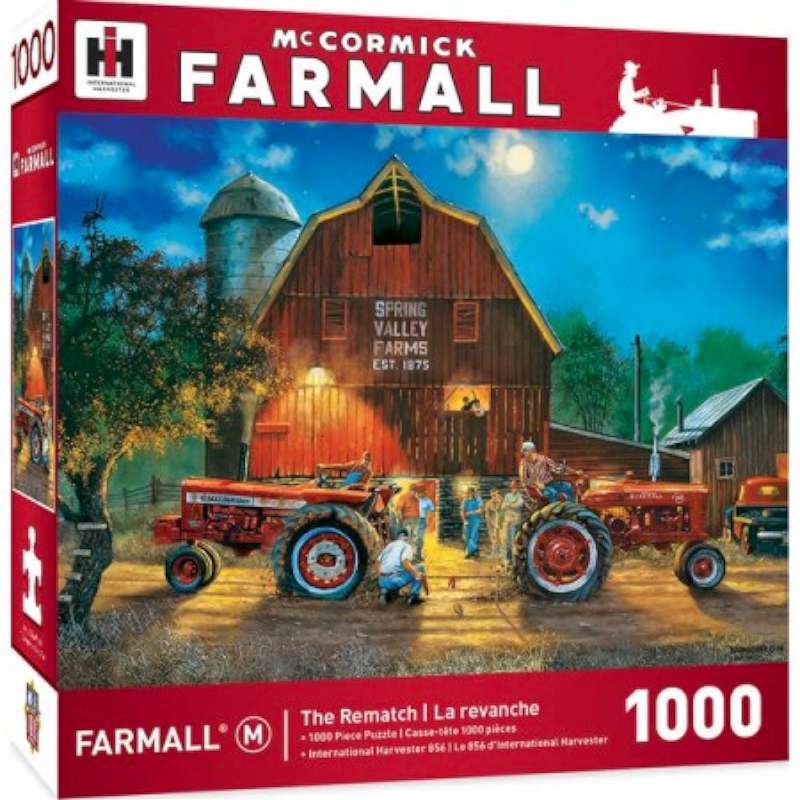 Farmall: The Rematch Tractors Pull Farm Scene Puzzle (1000pz) - Foto 1 di 1
