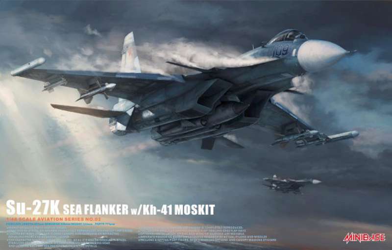 1/48 Su27K Sea Flanker Russian Fighter w/Kh41 Moskit Missiles (D)