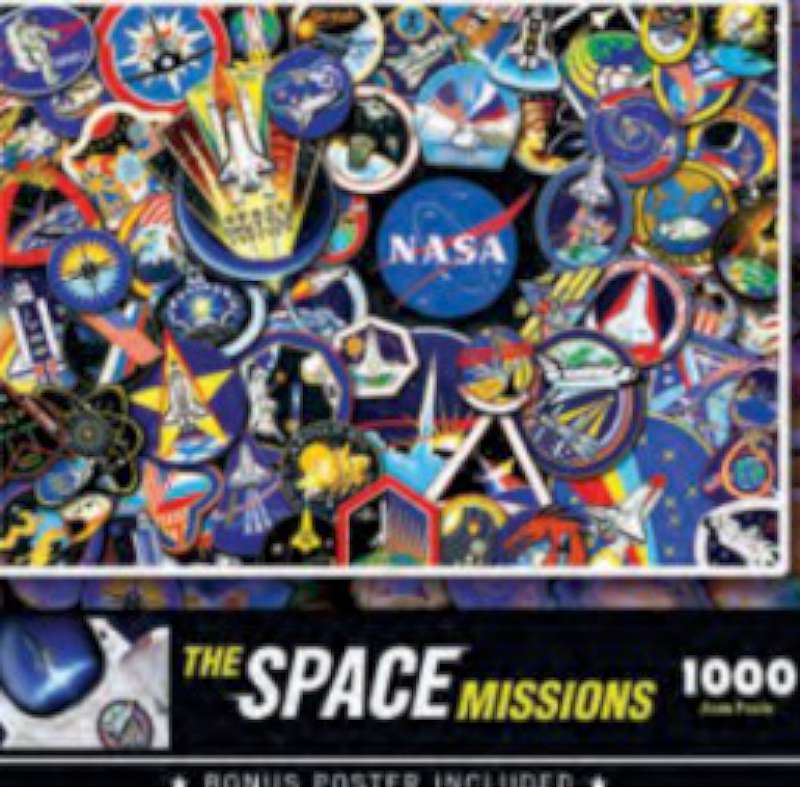 Rompecabezas de collage de parches de misión espacial de la NASA (1000 piezas) - Imagen 1 de 1