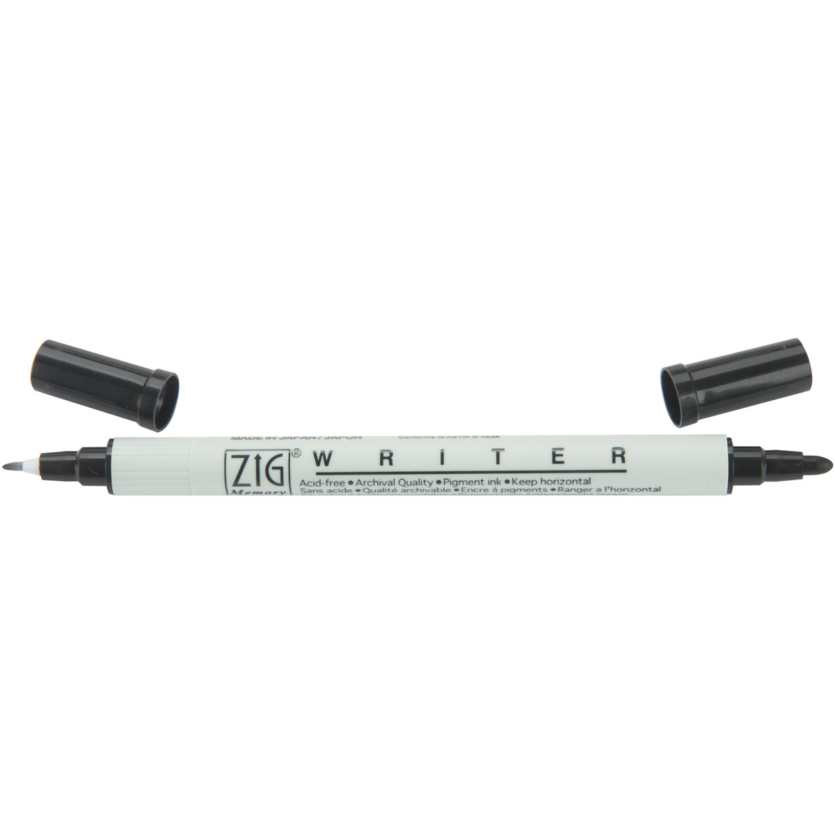 ZIG Memory System Writer Dual-Tip Marker-Pure Black