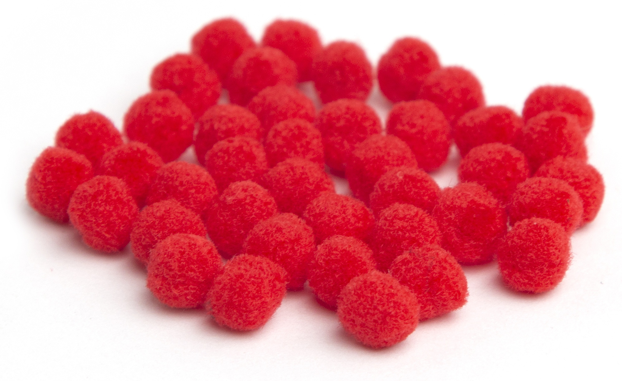 Pom-Poms 5mm 40/Pkg Red