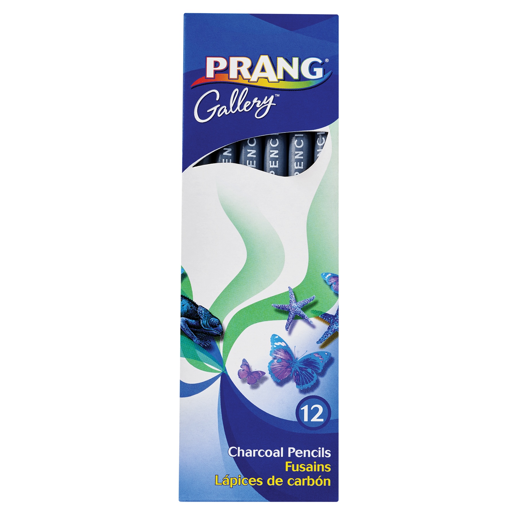 Prang Charcoal Pencils 12/Pkg-Medium