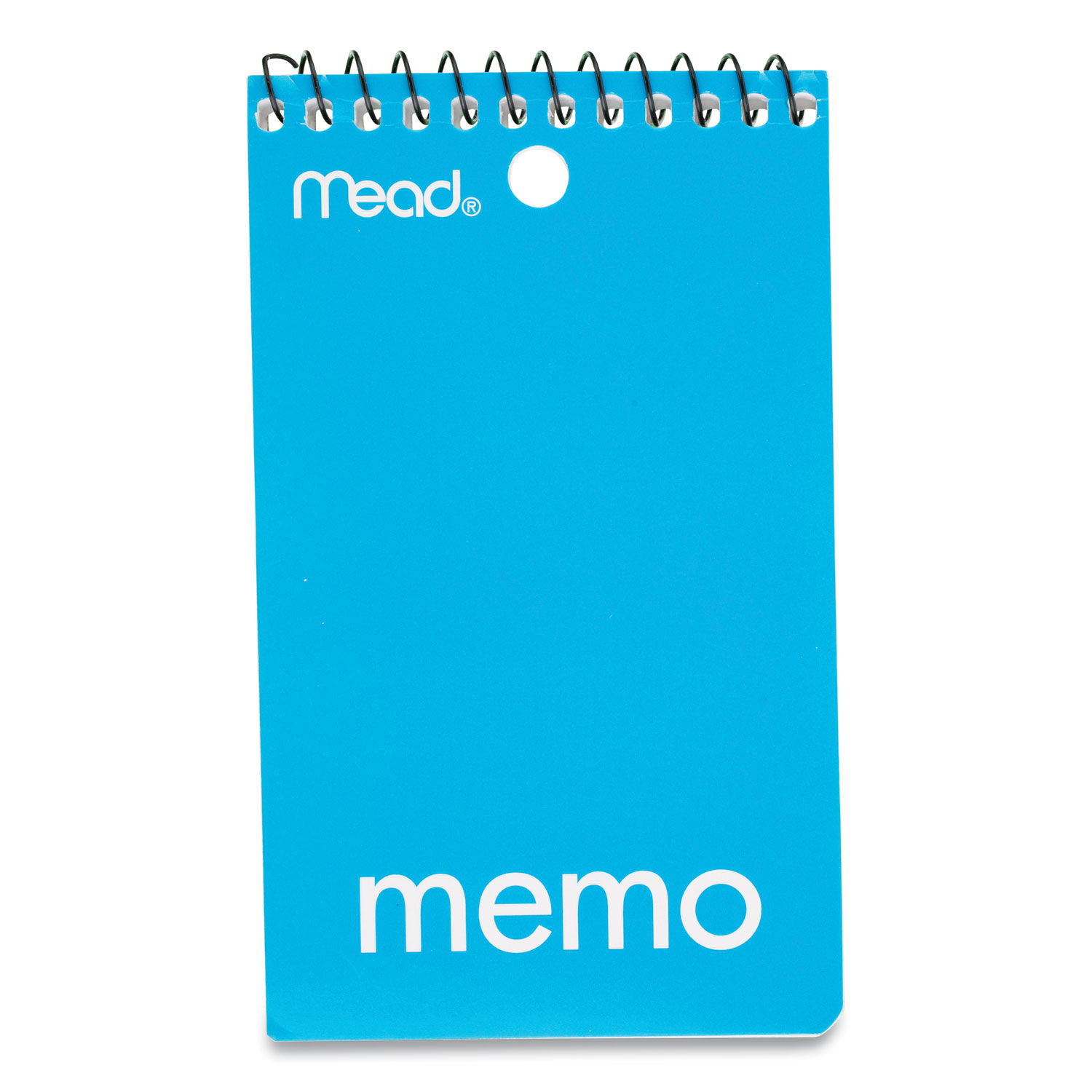 Mead Memo Book, College Ruled, 3 x 5, Wirebound, Punched, 60 Sheets