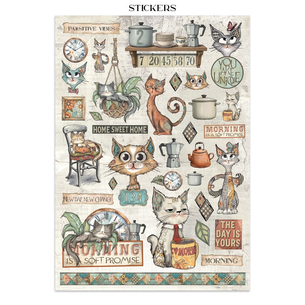 Stamperia Junk Journal, Ephemera And Die Cuts-Furry Friends