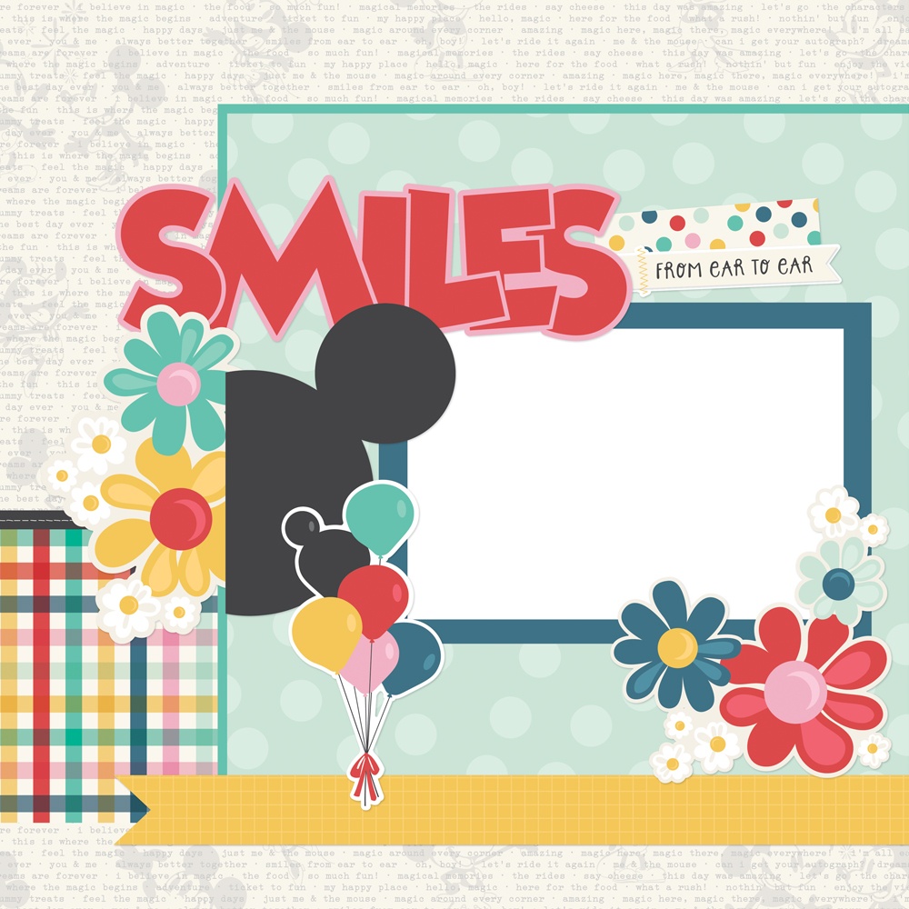 Simple Stories Simple Pages Page Kit-Say Cheese Happiest Place