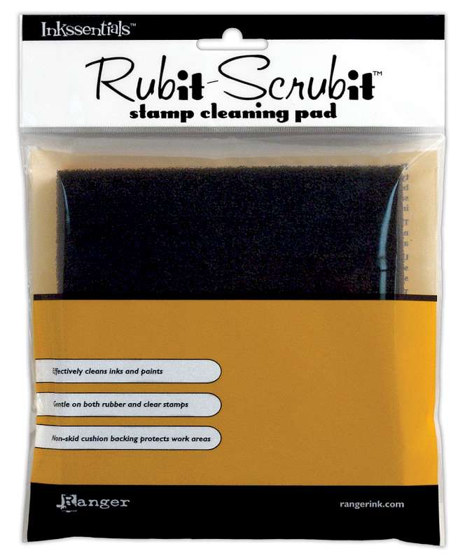 Inkssentials Rub-It Scrub-It Stamp Cleaning Pad 6"X6"