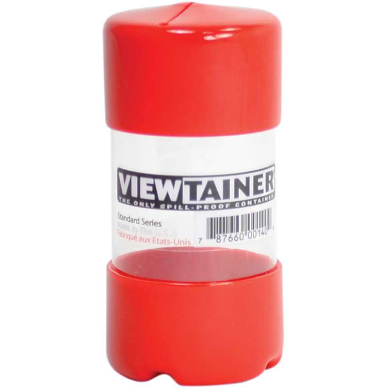 Viewtainer Slit Top Storage Container 2"X4" Red