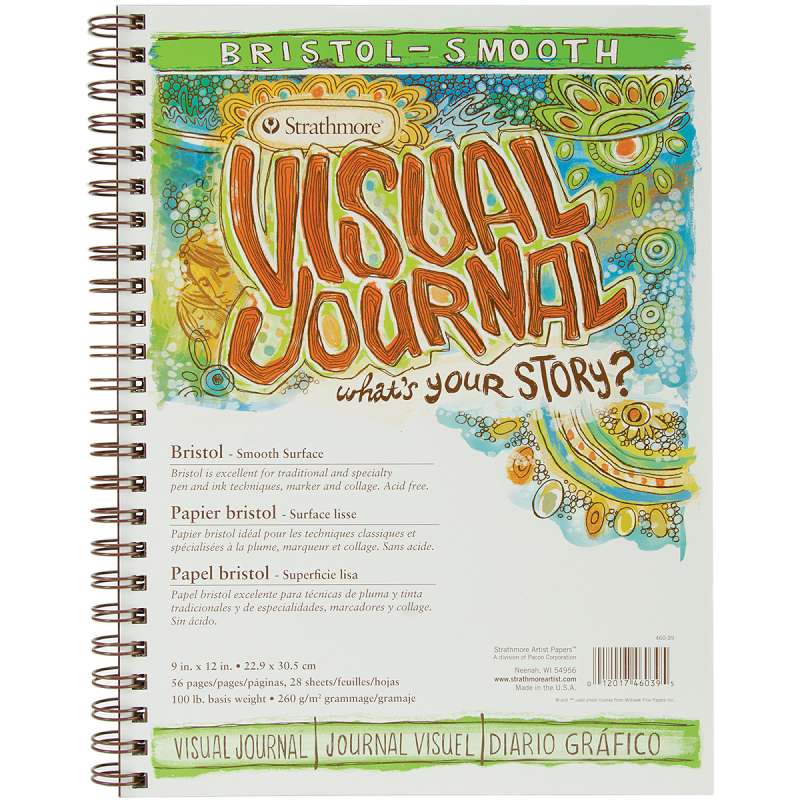 Strathmore Visual Journal Bristol Smooth 9"X12" 28 Sheets