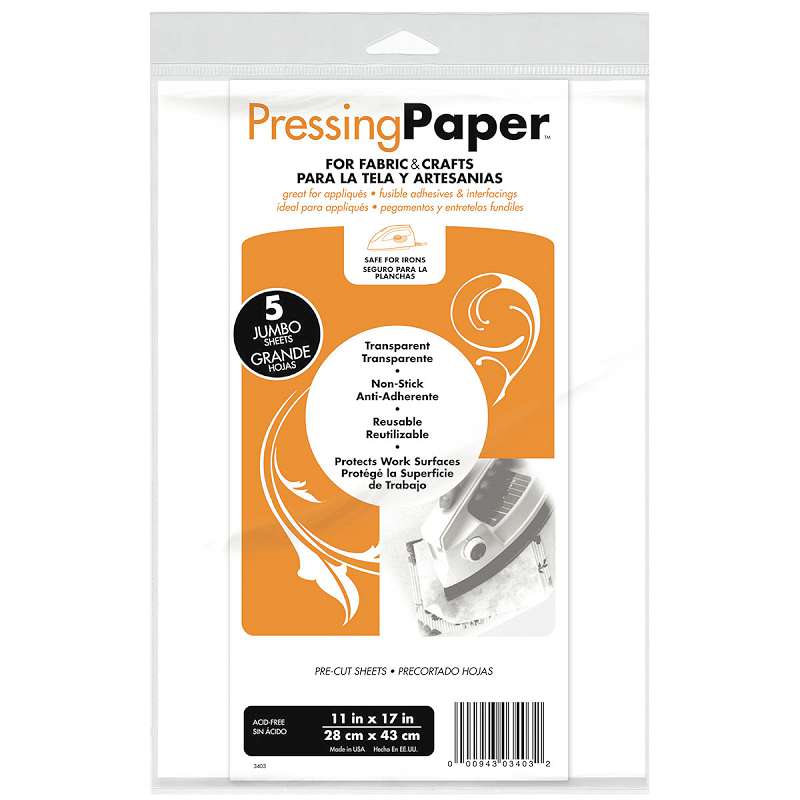 Pressing Paper For Fabric & Crafts 5/Pkg 11"X17"