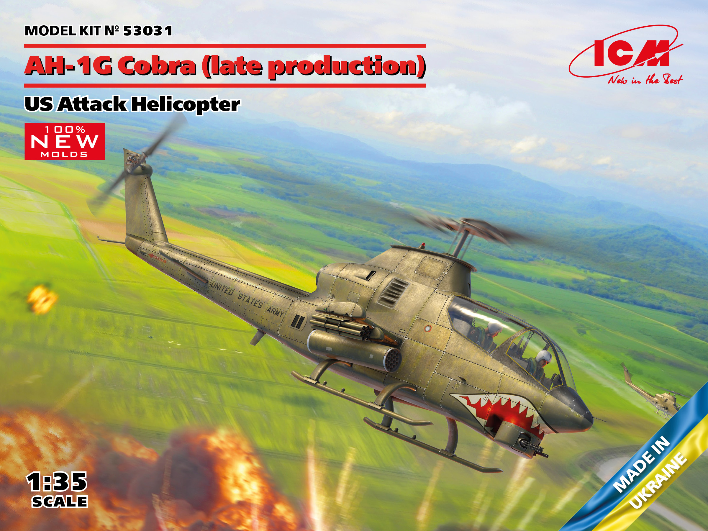 1/35 US Army AH1G Cobra Late Production Attack Helicopter
