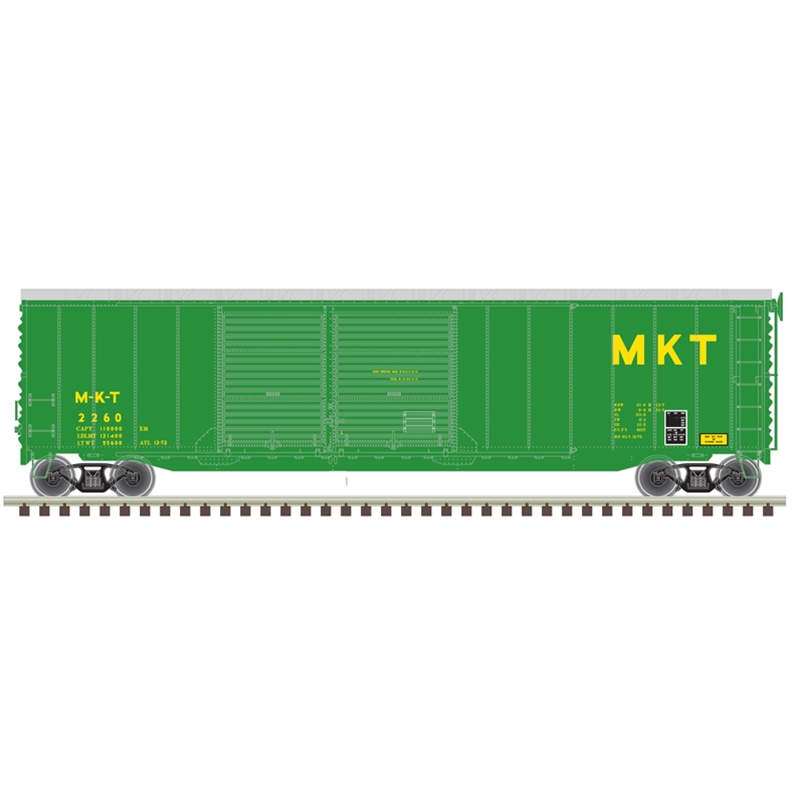 Ho 50'Pw Dd Boxcar MKT 2285