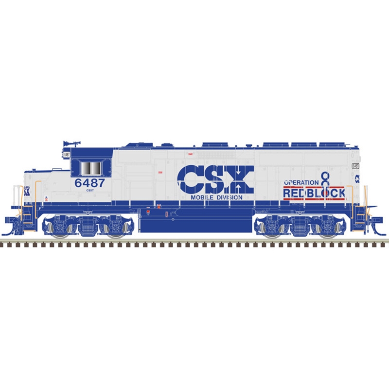 N GP40-2 CSX 6487 W/sd